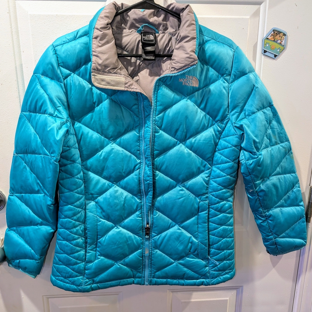 The North Face Turquoise Quilted Jacket